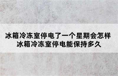 冰箱冷冻室停电了一个星期会怎样 冰箱冷冻室停电能保持多久